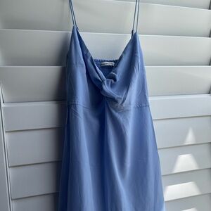 Abercrombie and Fitch Light Blue Slip Twist Mini Dress